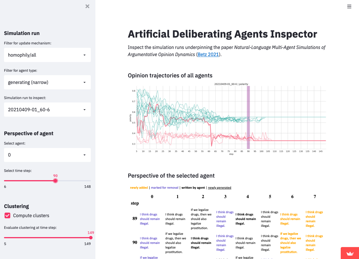 Streamlit App to Explore ADA Simulations